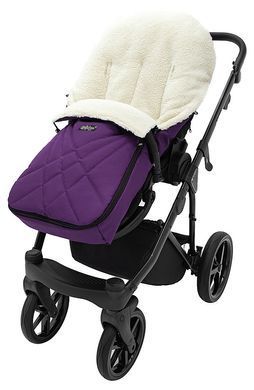 Зимний теплый конверт (футмуф) в коляску Babyroom Wool №8 violet (фиолетовый)