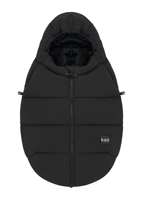 Зимовий теплий конверт (футмуф) в коляску Bair Cocon mini (Баір Кокон міні) black noire чорний