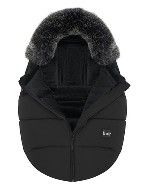 Зимовий теплий конверт (футмуф) в коляску Bair Cocon mini (Баір Кокон міні) black noire чорний