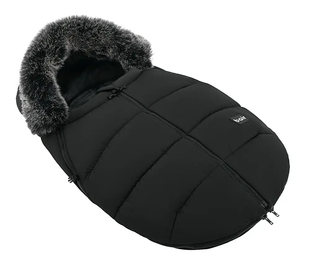 Зимовий теплий конверт (футмуф) в коляску Bair Cocon mini (Баір Кокон міні) black noire чорний