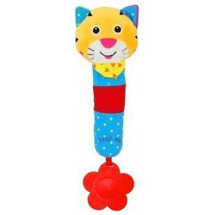 Плюшева іграшка для руки Baby Mix Котик мультиколір