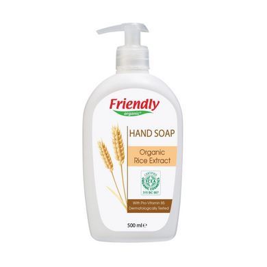 Жидкое органическое мыло для рук с экстрактом риса Friendly Organic 500 мл