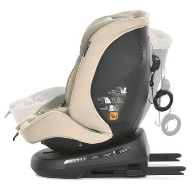 Детское автокресло El Camino (Эль Камино) i-RISE ME 1207 Beige - i-Size, (40&ndash;150 см), ISOFIX, Top Tether