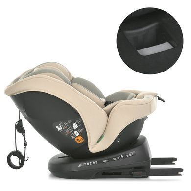 Детское автокресло El Camino (Эль Камино) i-RISE ME 1207 Beige - i-Size, (40&ndash;150 см), ISOFIX, Top Tether