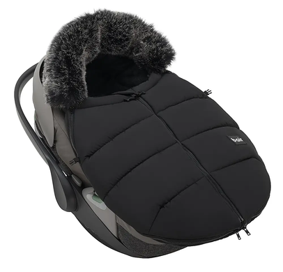 Зимовий теплий конверт (футмуф) в коляску Bair Cocon mini (Баір Кокон міні) black noire чорний