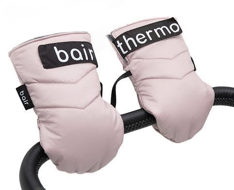 Термо Рукавицы (муфта) Bair Thermo Mittens на коляску и санки на магнитах розовый (pink powder)