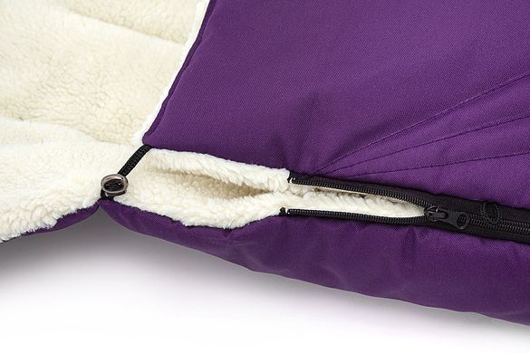 Зимний теплый конверт (футмуф) в коляску Babyroom Wool №8 violet (фиолетовый)