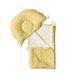 Плед и подушка Twins муслин 100х80 421-TMPO-05, Горошки, белый/желтый