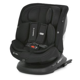 Детское автокресло El Camino (Эль Камино) i-RISE ME 1207 Black &ndash; i-Size, (40&ndash;150 см), ISOFIX, Top Tether
