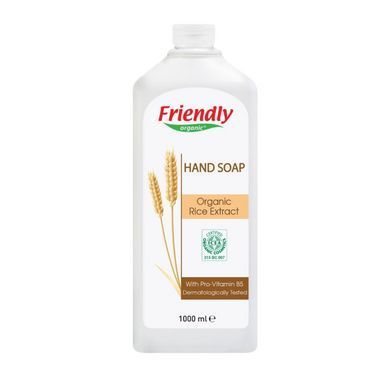 Жидкое органическое мыло для рук Friendly Organic с экстрактом риса 1000 мл
