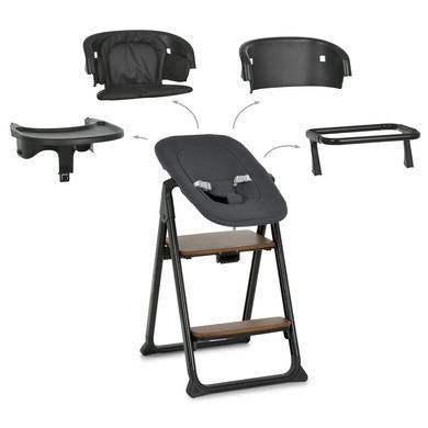 Стульчик для кормления 4 в 1 El Camino Growee ME 1222 Black от рождения до 10 лет