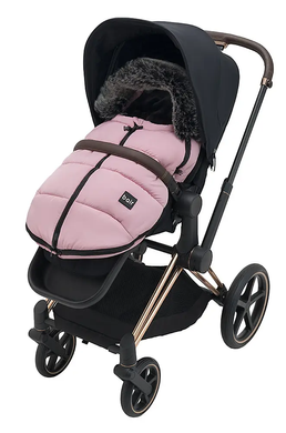 Зимний теплый конверт (футмуф) в коляску Bair Cocon mini (Баир Кокон мини) dusty pink розовый