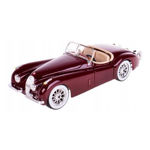 Автомодель - JAGUAR XK 120 (1951) (вишневий,1:24)