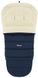 Зимний теплый конверт (футмуф) в коляску Babyroom Wool №20 c удлинением navy blue (темно-синий)