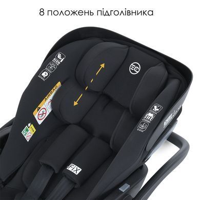Автокрісло ( автолюлька) El Camino ME 1110 I-FIX + Royal Dark Gray від народження до 15 місяців