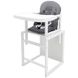 Стульчик- трансформер для кормления Babyroom Винни-240 белый пластиковая столешница серый-графит (мишка с чашкой)