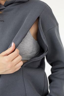Утеплене спортивне худі з капюшоном , арт.29000 (графіт)