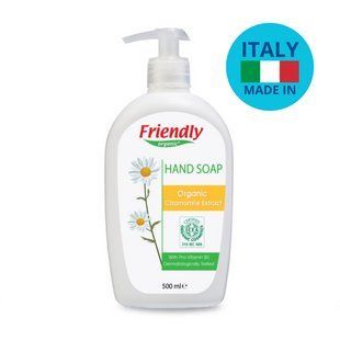 Органічне рідке мило для рук Friendly Organic з екстрактом ромашки 500 мл