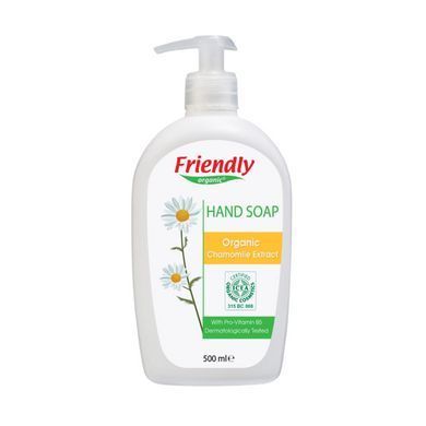 Жидкое органическое мыло для рук Friendly Organic с экстрактом ромашки 500 мл