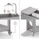 Кровать-манеж з пеленатором Kinderkraft Leody Up Grey (KCLEODUPGRY00AC)