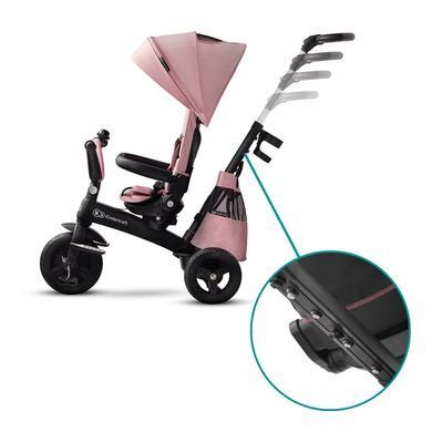 Трехколесный велосипед Kinderkraft Easytwist Mauvelous Pink (KKRETWIPNK0000)