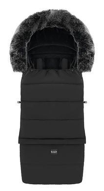 Зимний теплый конверт (футмуф) в коляску Bair Arctic (Баир Арктик) black noire черный