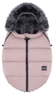 Зимовий теплий конверт (футмуф) в коляску Bair Cocon mini soft pink розовый