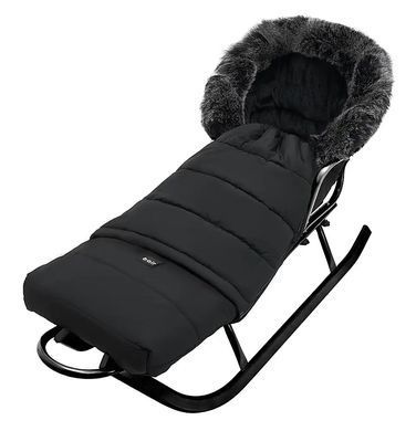 Зимний теплый конверт (футмуф) в коляску Bair Arctic (Баир Арктик) black noire черный