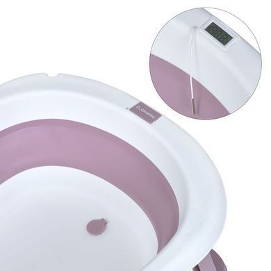 Ванночка складная детская с термометром и вкладышем (подушкой) EL CAMINO PLUS ME 1151 Lilac