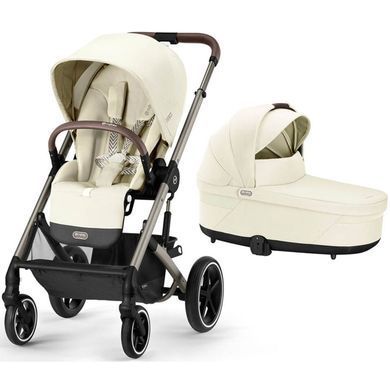 Коляска Cybex Balios S Lux Taupe 2 в 1 Seashell Beige (Сайбекс Баліос Ес Люкс Сейшел беж)