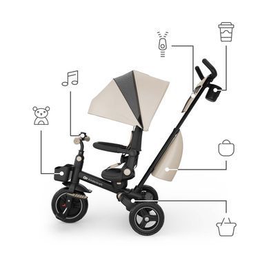 Трехколесный велосипед Kinderkraft Spinstep 2 Plus Beige (KRSPST02BEGPL00)