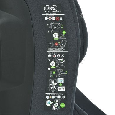 Детское автокресло El Camino (Эль Камино) i-JOY ME 1205 Antracite - i-Size, (40&ndash;150 см), ISOFIX 360&deg;, Top Tether, темно-серый