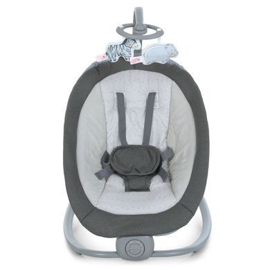 Укачивающий центр-шезлонг Mastela 6601 Grey: с вибрацией, музыкой и мобилем