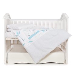 Сменная детская постель 3 эл в кроватку Twins Eco Line 3090-E-024, Koala mint, бирюза